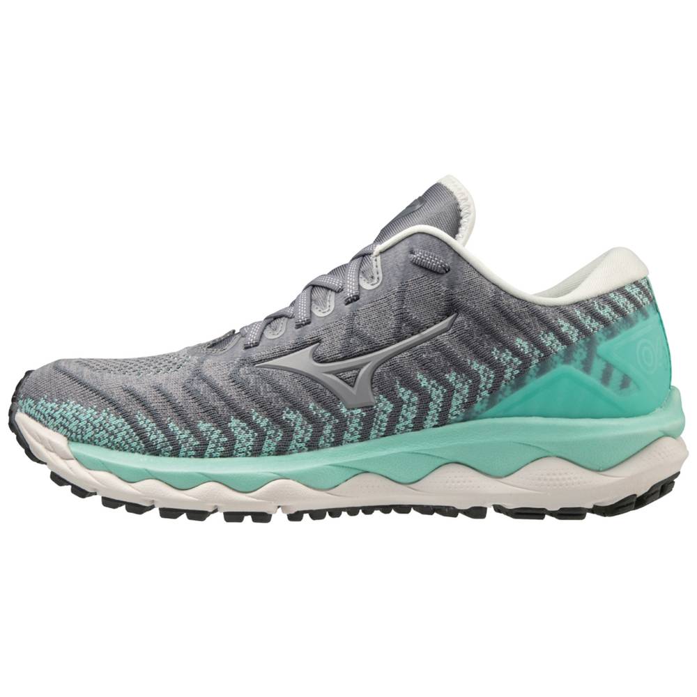 Sapatilhas Running Mizuno Wave Sky 4 WAVEKNIT™ - Mulher - Cinzentas/Turquesa - XLBOV6309